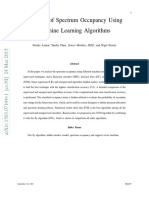 Machine Learning Analysis of Spectrum Occupancy