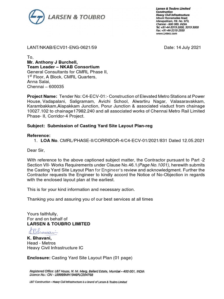 Casting Yard Layout Plan PDF