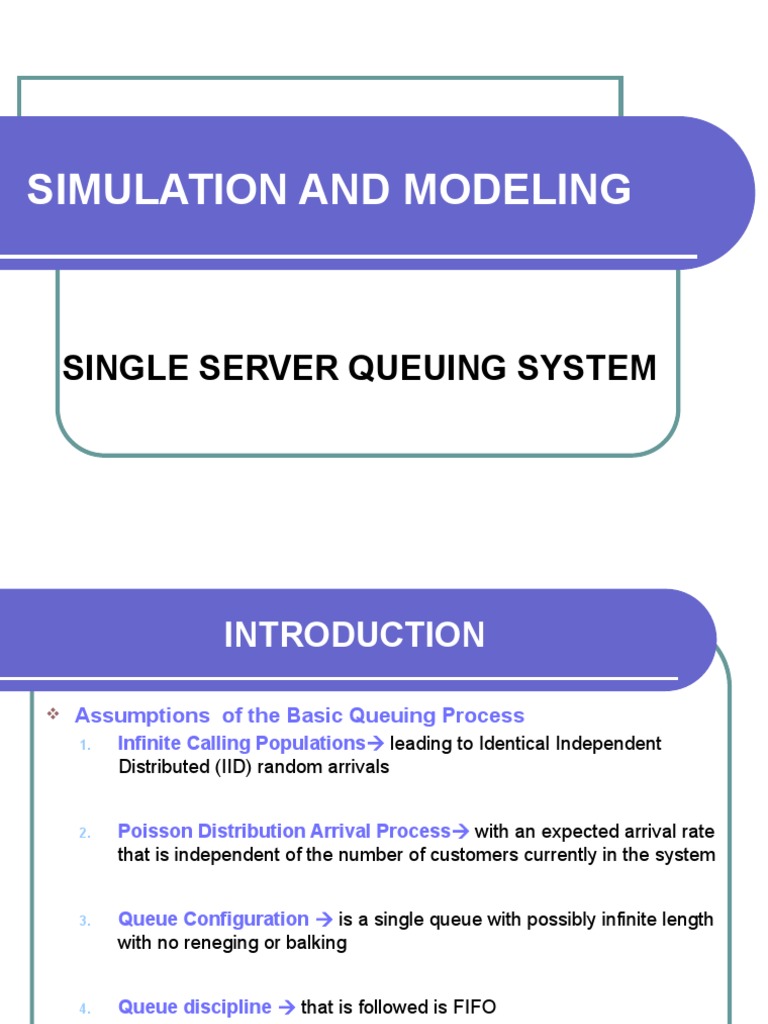 Single-Server Queuing System | PDF | Probability Theory | Statistical ...
