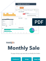 Monthly Sales Dashboard Highlights Key Stats