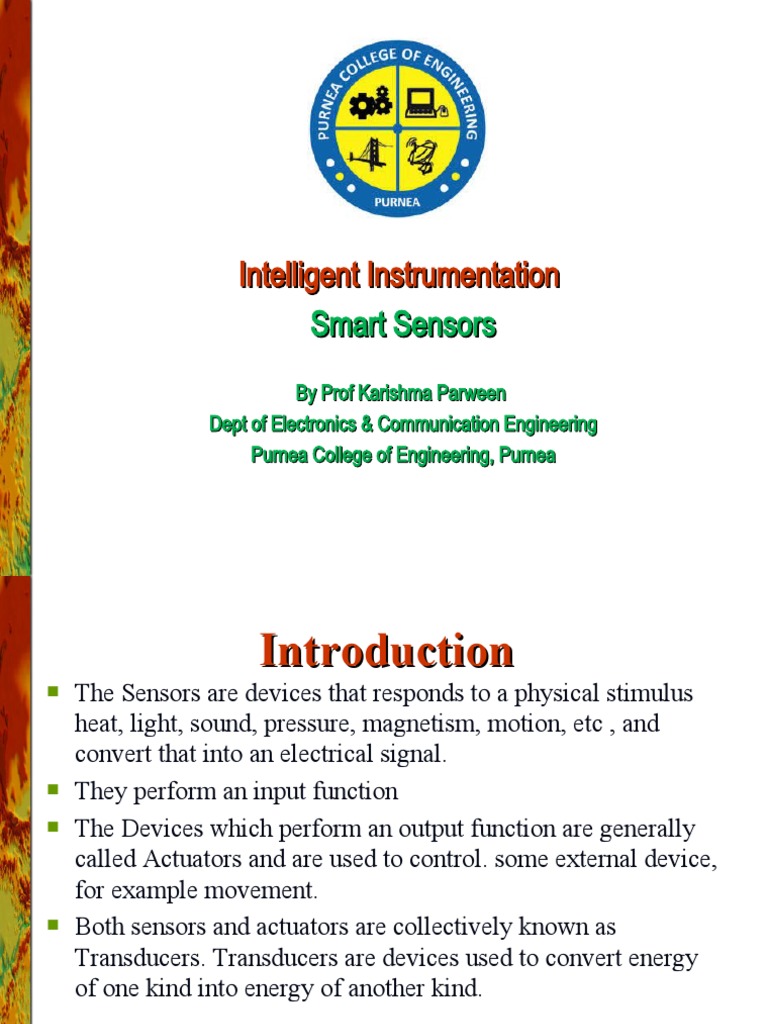 Overview of Smart Sensors | PDF