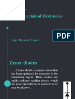 ECE 027 Fundamentals of Electronics - Zener Diodes Guide