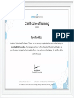 Internship & Job Preparation Training - Certificate of Completion