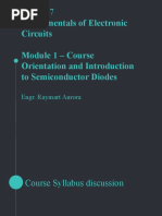 ECE 027 - Module 1 - Introduction About Semiconductor Diodes