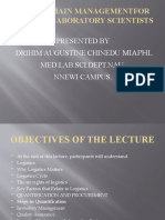 Logistics System For Medical Laboratory Scientist