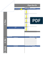 Plan Do Check Act (PDCA) Template