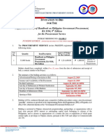 Supply and Delivery of Handbook On Philippine Government Procurement, RA 9184, 8 Edition For The Procurement Service