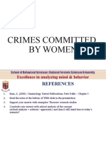 Crimes Committed by Women: Excellence in Analyzing Mind & Behavior