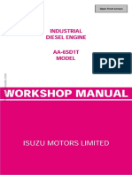 Isuzu Industrial Engine AA 6SD1T Workshop Manual 1625722016