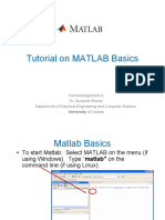 Tutorial On MATLAB Basics