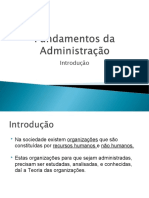 Aula I - Fundamentos Da Administração