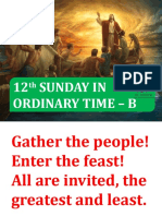 12 Sunday in Ordinary Time - B