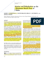 Effects of Dehydration and Rehydration On The One-Repetition Maximum Bench Press of Weight-Trained Males