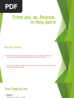 Joy to Rejoice In HolySpirit