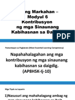 Kontribusyon NG Mga Sinaunang Kabihasnan Sa Daigdig