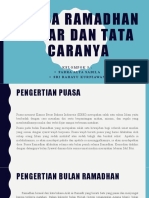 Puasa Ramadhan Dasar Dan Tata Caranya