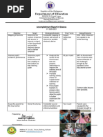 Department of Education: Accomplishment Report in Science