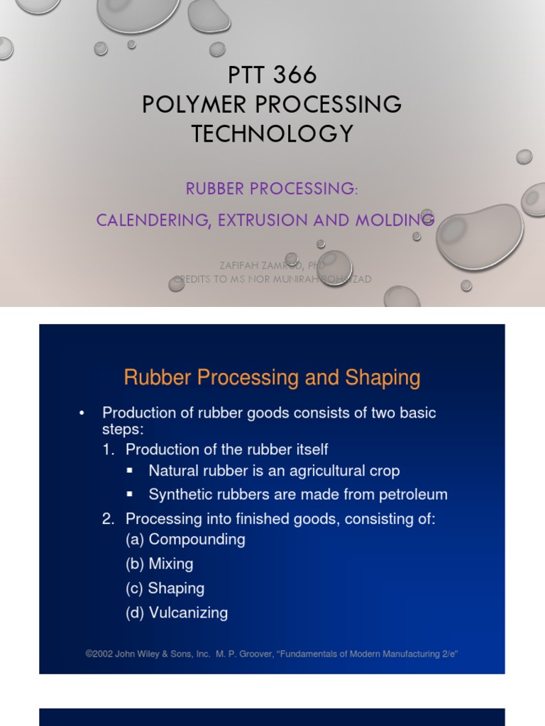 Rubber Calendering Extrusion Molding PDF Tire Extrusion
