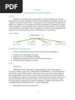 Cognition Is An Important Part of Metacognition It Is A Way of Thinking. It Is A Process