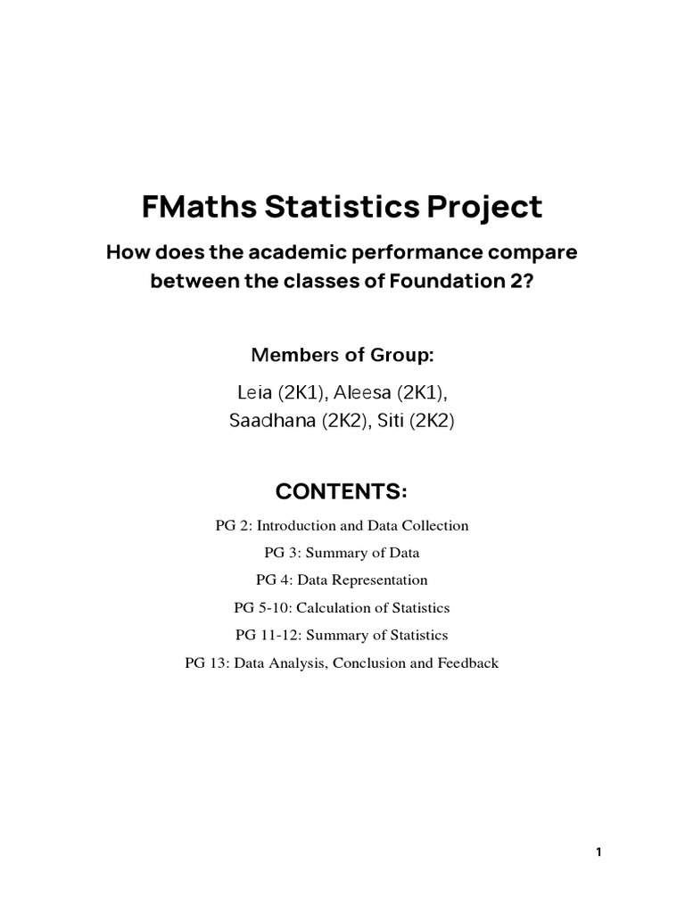 Foundation 2 Class CGPA Comparison | PDF | Statistics | Standard Deviation
