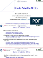 Introduction To Satellite Orbits: Dinesh Manandhar