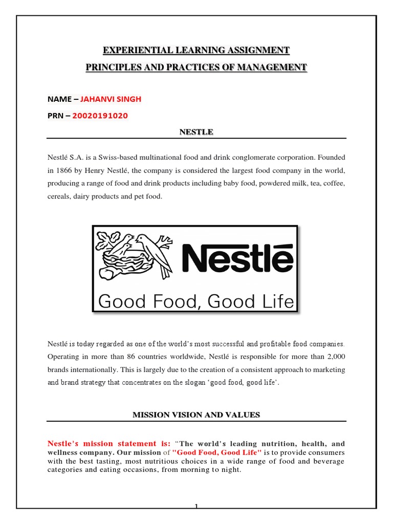 Jahanvi Ppm El Pdf Nestle Brand
