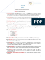 Chapter 8: Distribution Purpose of Distribution Distribution