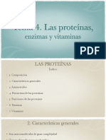 Proteínas, enzimas y vitaminas: estructura y función