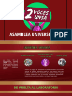 Propuestas Lista 2 - Asamblea Universitaria