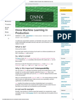 Onnx Machine Learning in Production - Blog