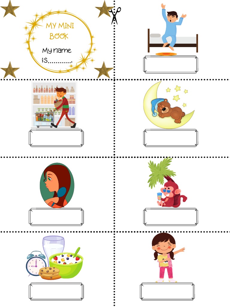 Daily Routine Mini Book PDF | PDF
