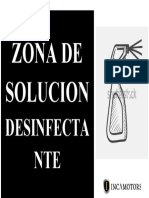 Zona de Solucion Desinfectante Inca