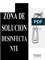 Zona de Solucion Desinfectante Nova