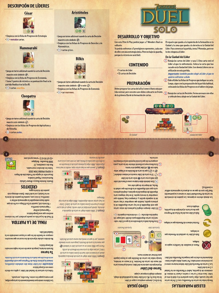 7 Wonders Duel Solo Rules Es Pdf