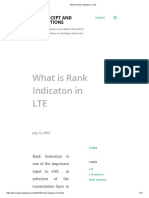 What Is Rank Indicaton in LTE