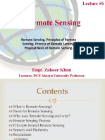 Lecture 6: Principles of Remote Sensing