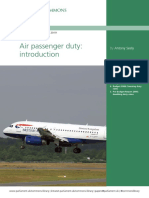 Air Passenger Duty:: Briefing Paper