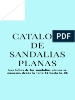 Catalogo de Sandalias Planas