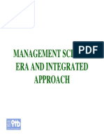 Management Science Era and Integrated Approach: Departemen Teknik Industri
