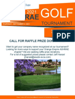 Ashrae Oe - Golf Call For Raffle Prizes