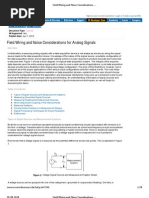 Field Wiring and Noise Considerations for Analog Signals