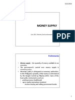 5 - Econ 190.2 - Money Supply