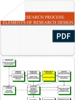 The Research Process: Elements of Research Design