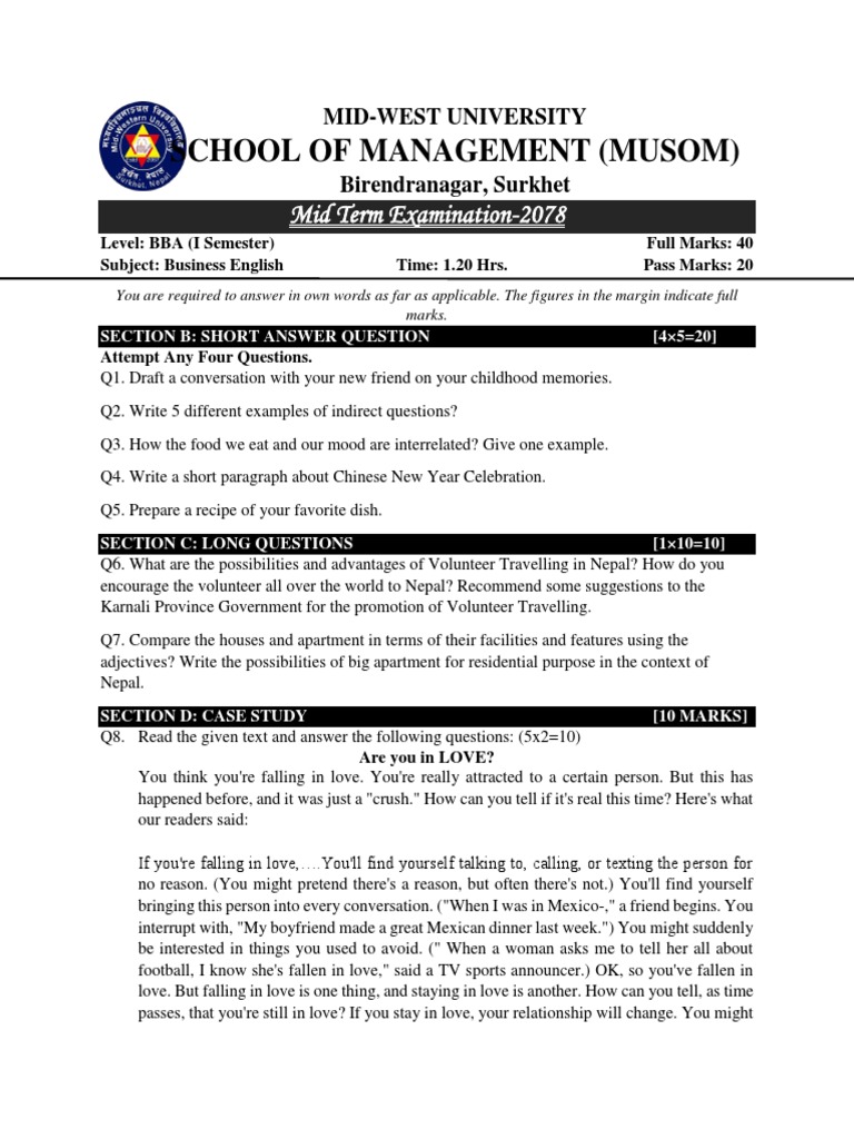 MTT Questions English | PDF