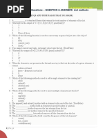 Objective Type Questions - QUESTION & ANSWERS List Methods: Mcqs and True False That Is 1 Mark