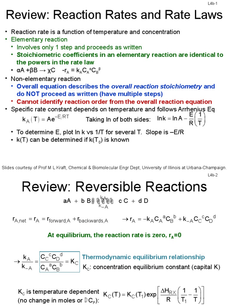 Reaction Rates and Rate Laws Overview | PDF | Reaction Rate | Stoichiometry