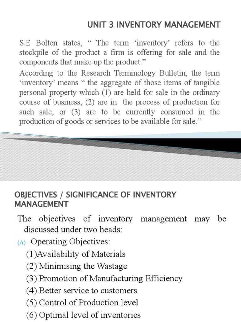 Inventory Management Strategies | PDF | Inventory | Supply Chain Management