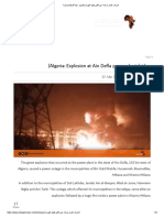 الجزائر - انفجار بمحطة عين الدفلى لتوليد الكهرباء (فيديو) - بوابة أفريقيا الإخبارية