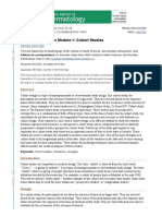 Methodology Series Module 1 - Cohort Studies