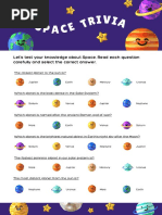 Space Knowledge Quiz Simple Canva